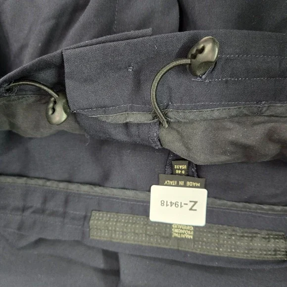 Marithe Francois Girbaud Men Pants 32 Blue Wool Polyester‎ Chino